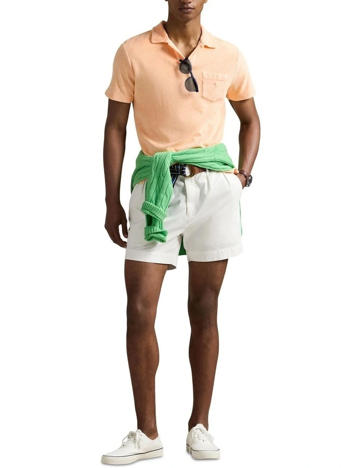 Mineral-Dyed Polo Shirt in Yellow image 3