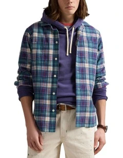 Classic Fit Camp Shirt in Green