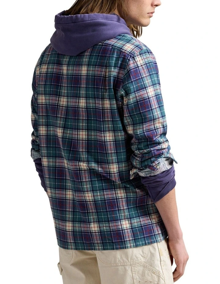 Classic Fit Camp Shirt in Green image 2