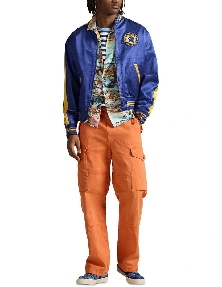 Classic Fit Patchwork-Print Camp Shirt in Multi image 3
