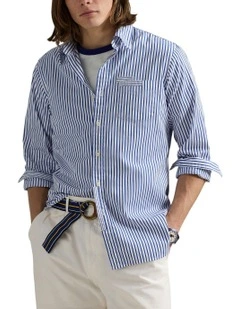Classic Fit Poplin Shirt in Blue
