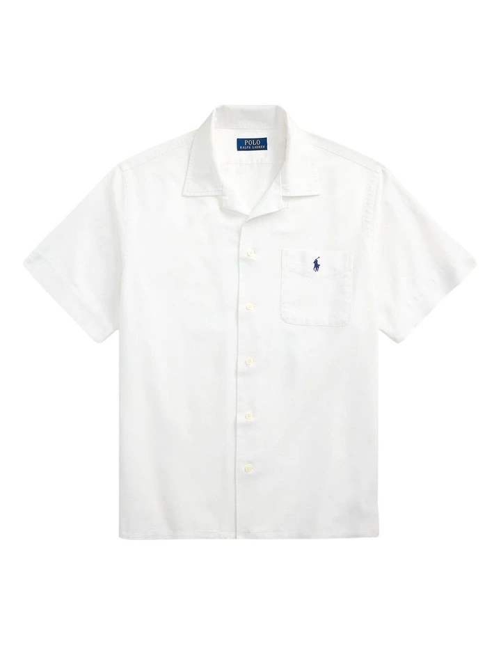 Classic Fit Oxford Shirt in White image 4