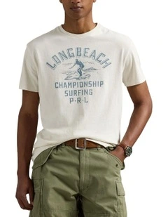 Classic Fit Jersey Graphic T-shirt in White