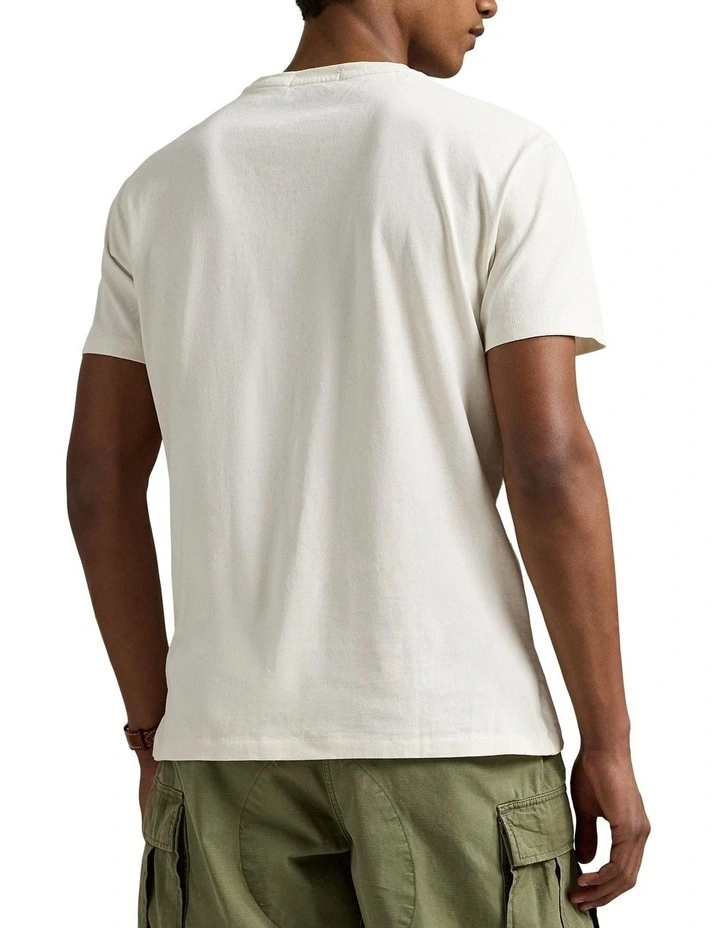 Classic Fit Jersey Graphic T-shirt in White image 2