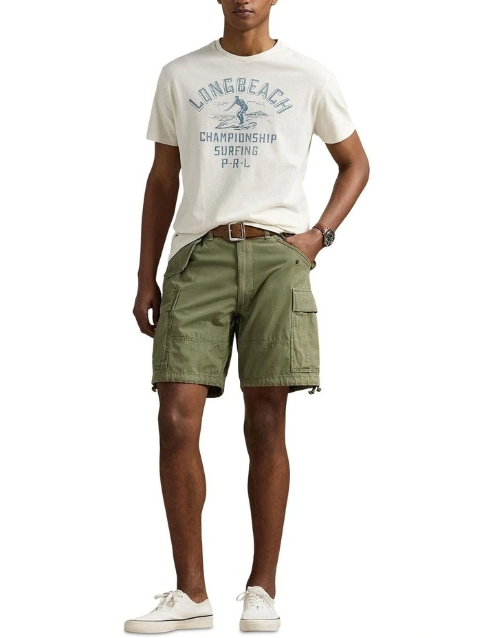 Classic Fit Jersey Graphic T-shirt in White image 3