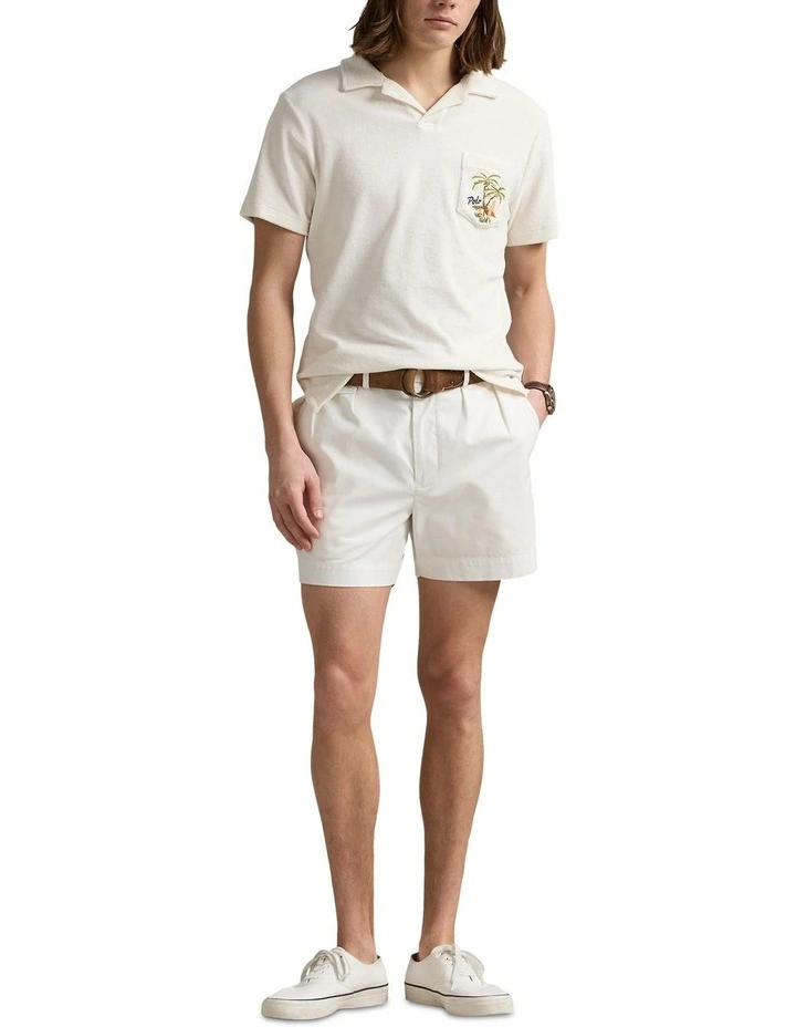 Custom Slim Embroidered Polo Shirt in White image 3