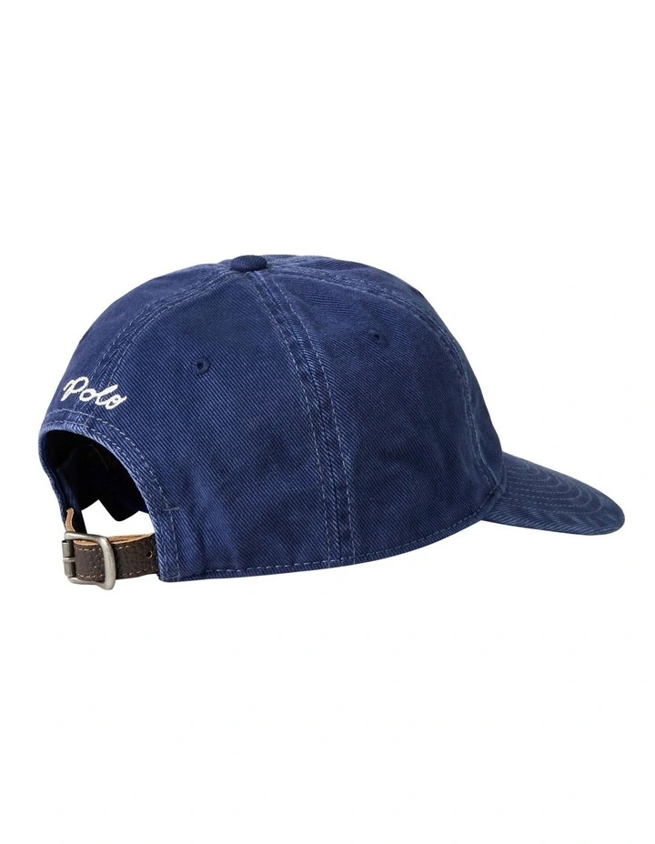 Logo Washed Twill Ball Cap in Blue image 2