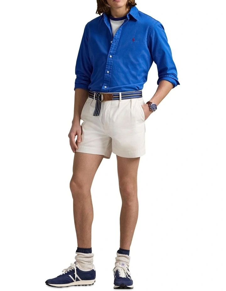 Classic Fit Twill Shirt in Blue image 3