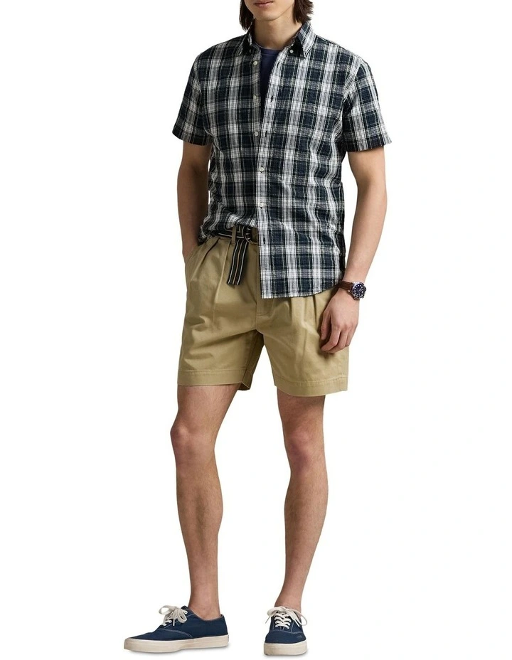 Classic Fit Plaid Seersucker Shirt in Assorted image 3