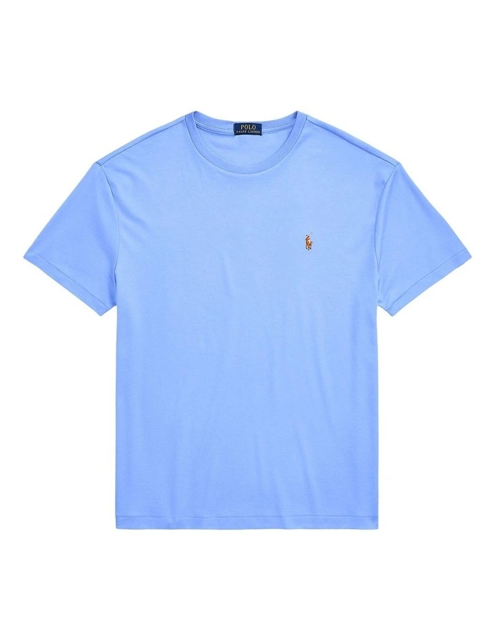 Custom Slim Fit Soft Cotton T-Shirt in Blue image 4