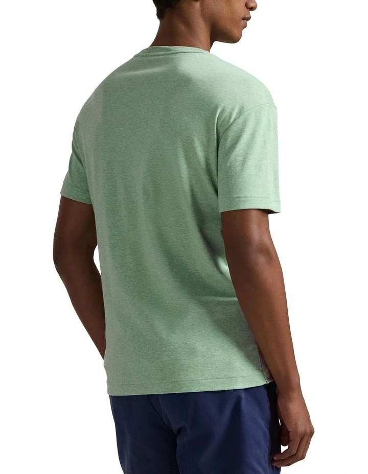 Custom Slim Fit Soft Cotton T-Shirt in Green image 2