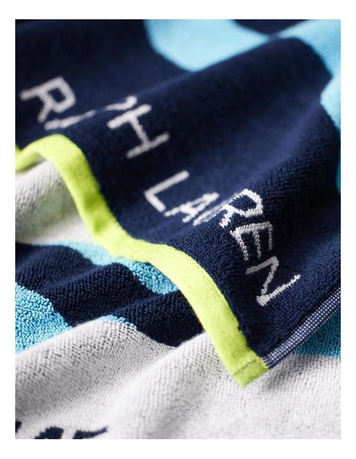 Australian Open Gym Towel in Blue image 2