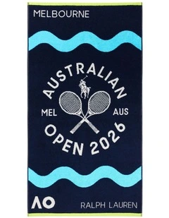 Australian Open Hand Towel in Blue