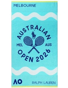 Australian Open Hand Towel in Blue