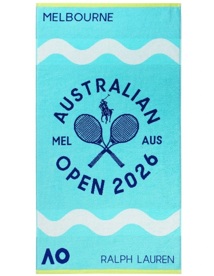 Australian Open Hand Towel in Blue image 1