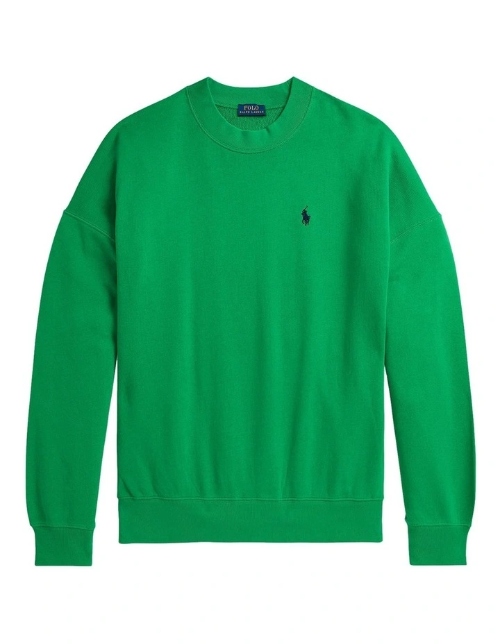 Australian Open French Terry Crewneck Sweater in Green image 4