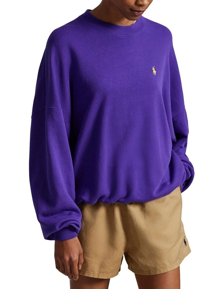 Australian Open French Terry Crewneck Sweater in Blue image 1