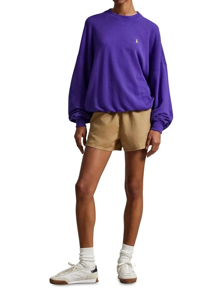 Australian Open French Terry Crewneck Sweater in Blue image 3