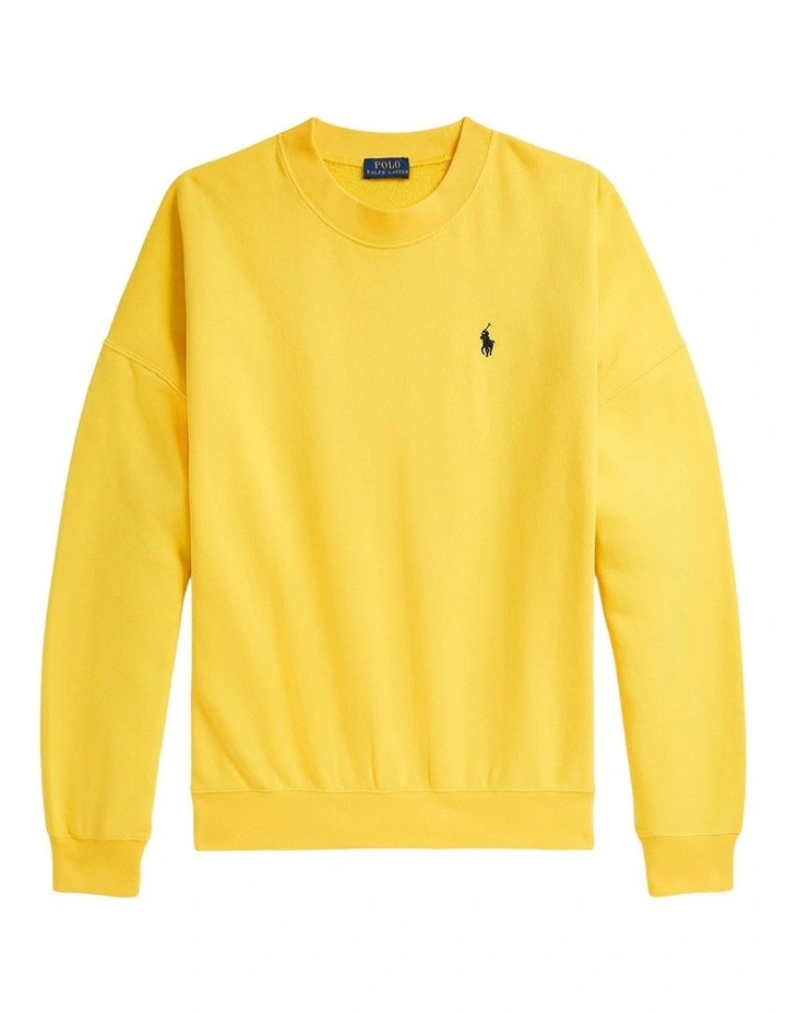 Australian Open French Terry Crewneck Sweater in Yellow image 4