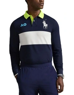 Australian Open Performance Pique Polo Shirt in Blue