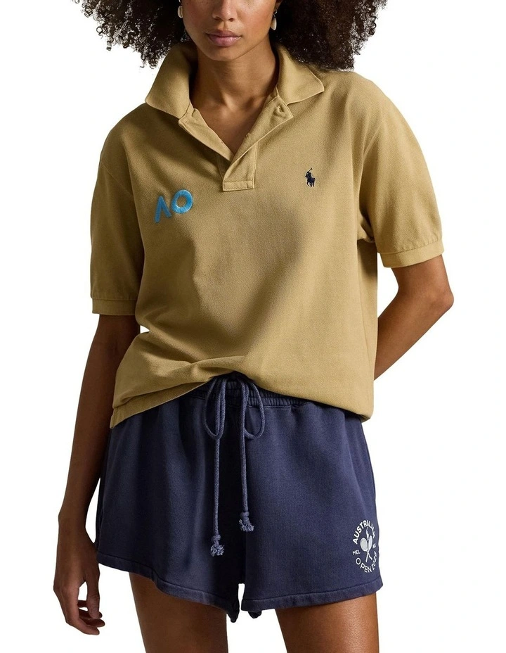 Australian Open Original Fit Polo Shirt in Beige image 1