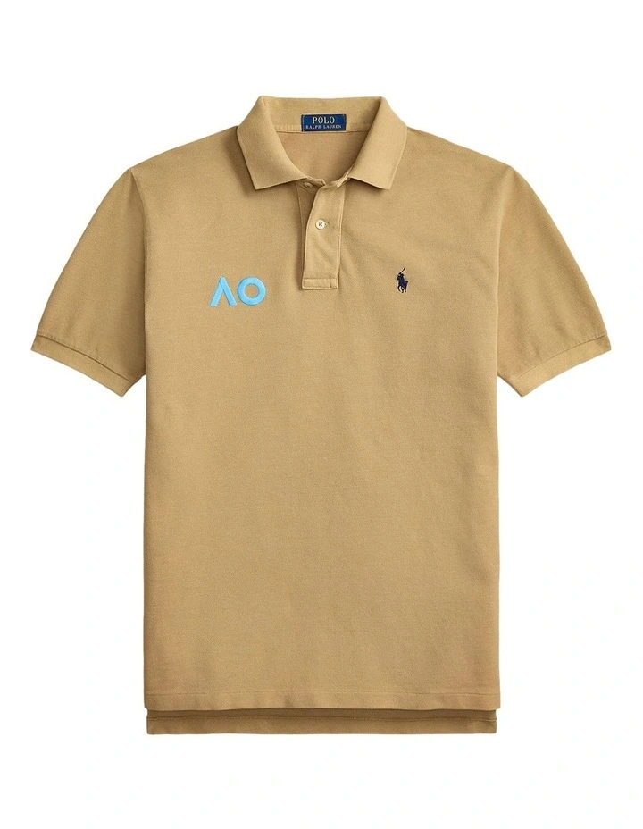 Australian Open Original Fit Polo Shirt in Beige image 4