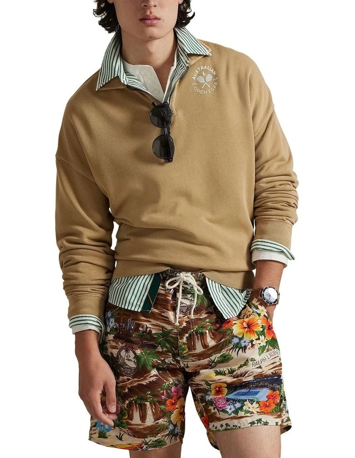 Australian Open French Terry Sweatshirt in Beige image 1