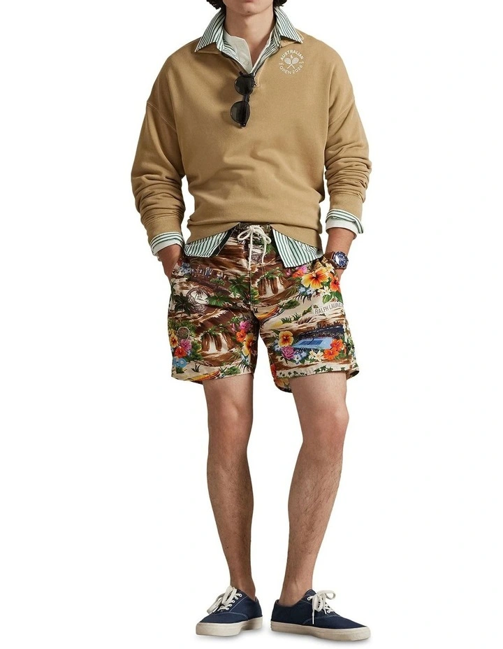 Australian Open French Terry Sweatshirt in Beige image 3