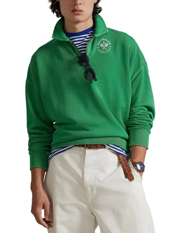 Australian Open French Terry Sweatshirt in Green image 1