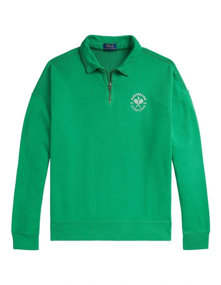 Australian Open French Terry Sweatshirt in Green image 4