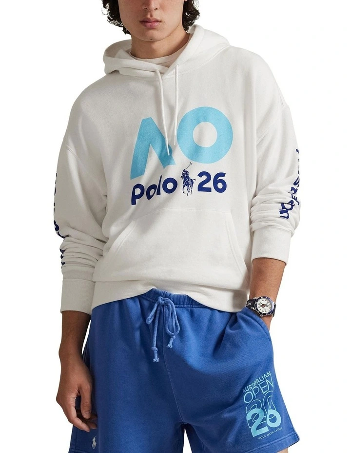 Australian Open French Terry Hoodie in White image 1