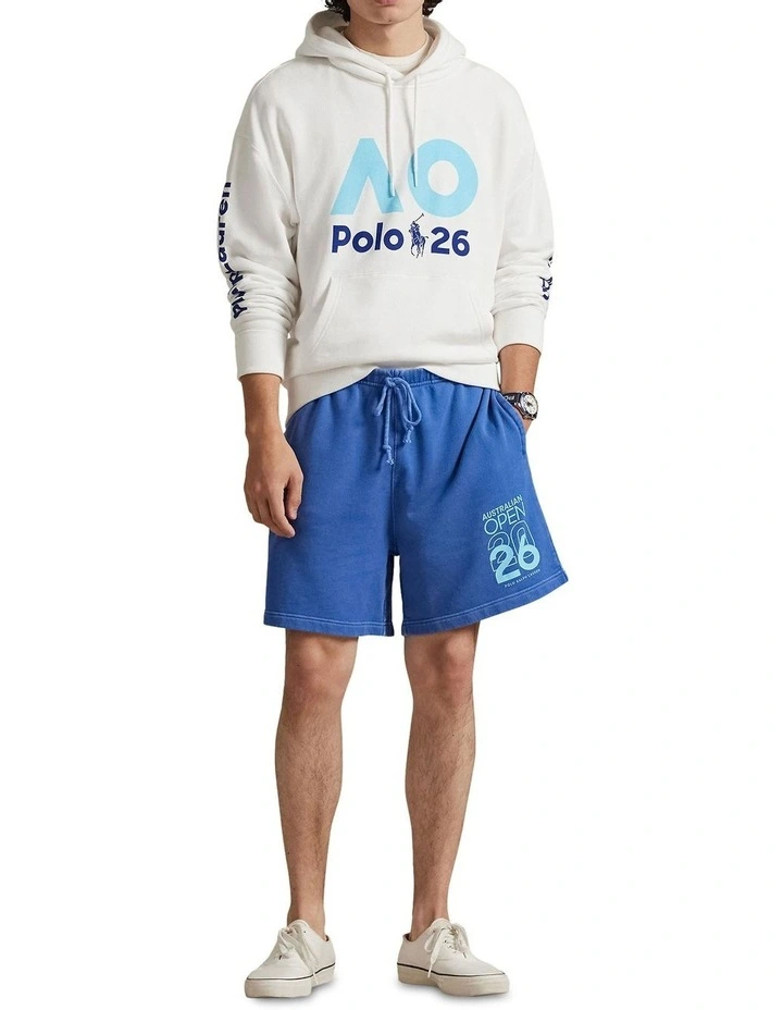 Australian Open French Terry Hoodie in White image 3