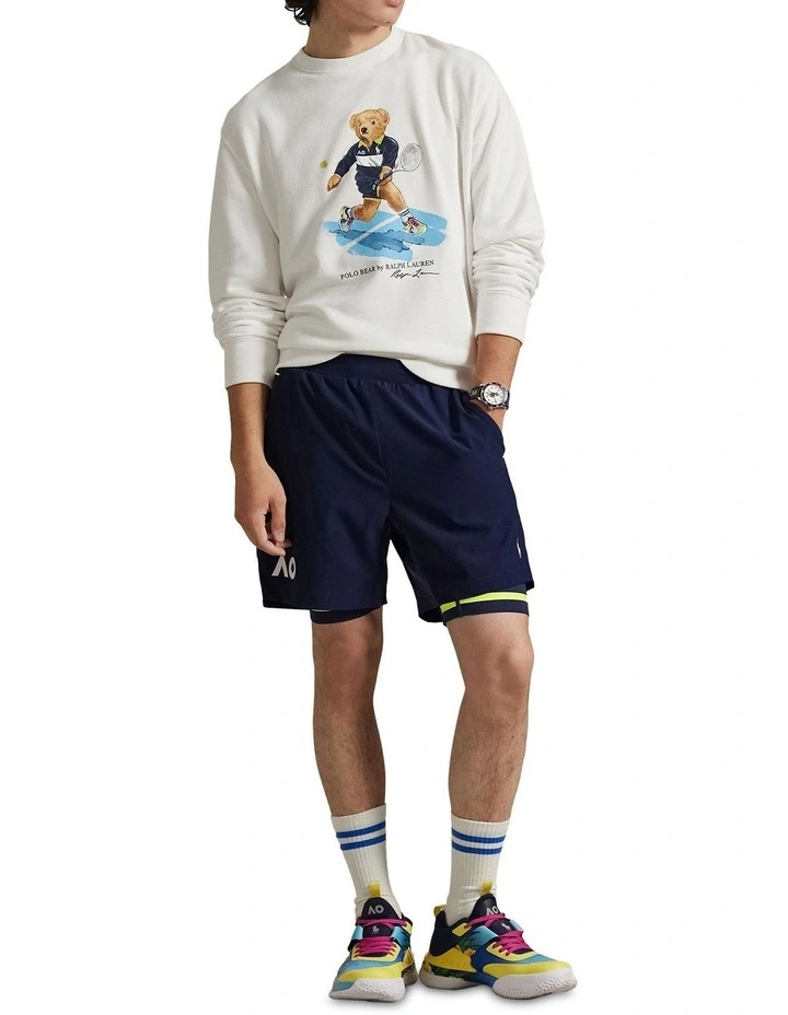 Australian Open Polo Bear Sweatshirt in White image 3