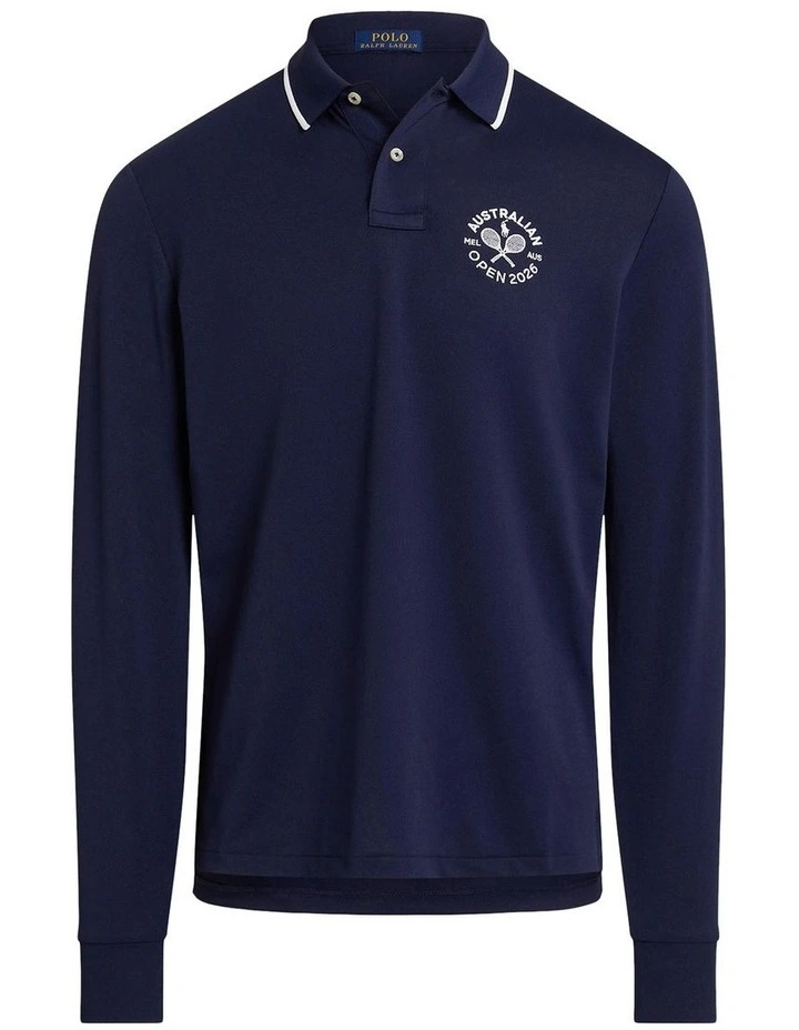 Australian Open Performance Polo Shirt in Blue image 4