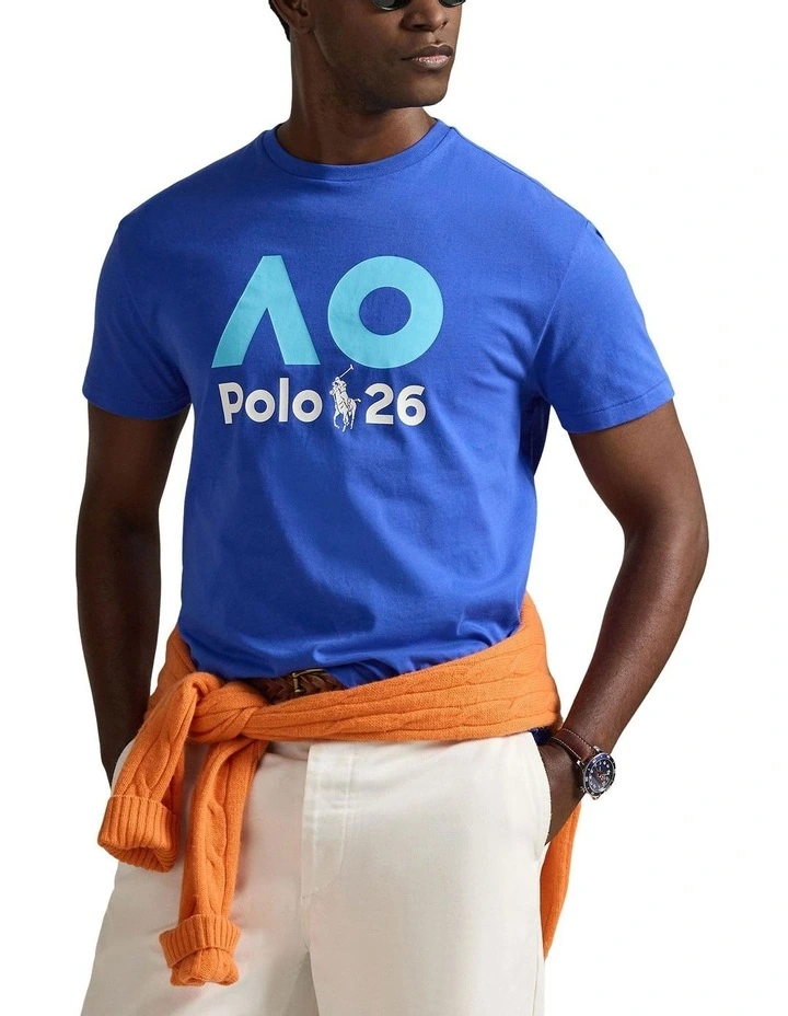 Australian Open Jersey Graphic T-shirt in Blue image 1