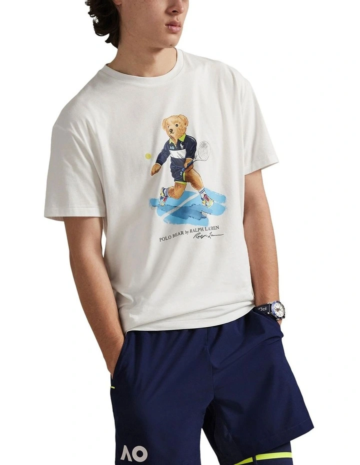 Australian Open Polo Bear T-shirt in White image 1