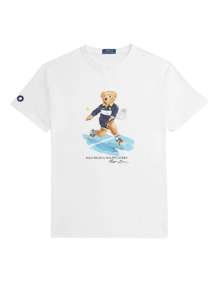 Australian Open Polo Bear T-shirt in White image 4
