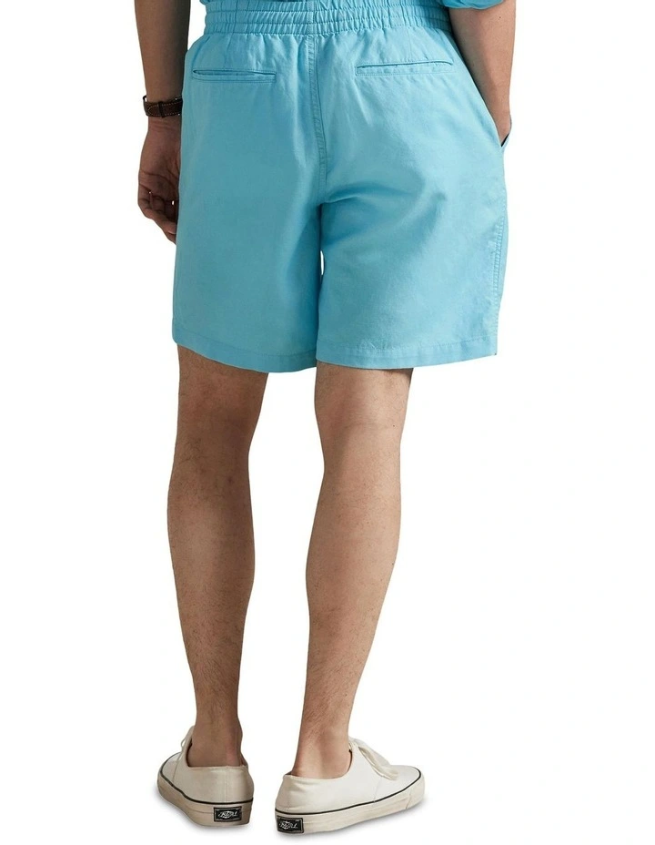 Australian Open Linen-Blend Short 6-Inch in Blue image 2