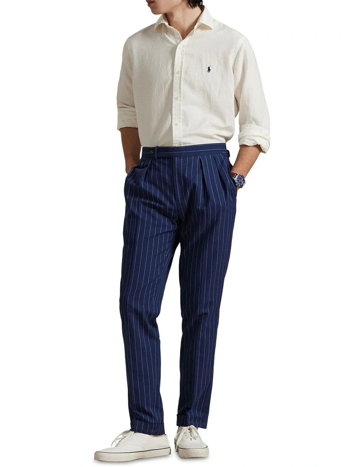 Australian Open Linen-Cotton Shirt in White image 3