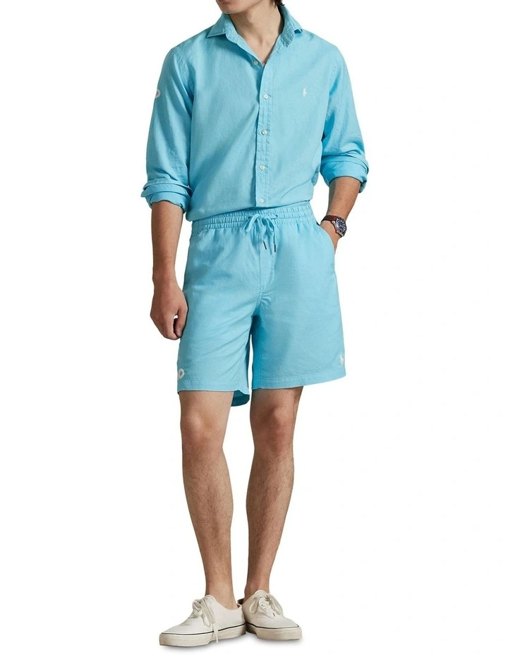 Australian Open Linen-Cotton Shirt in Blue image 3