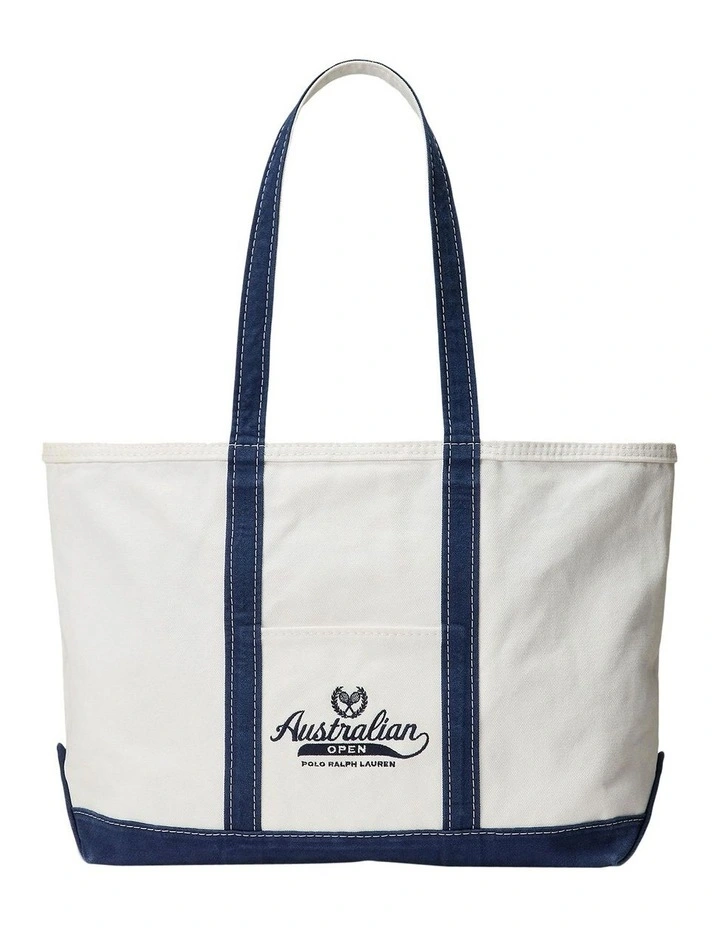 Australian Open Canvas Tote Bag in Beige image 1