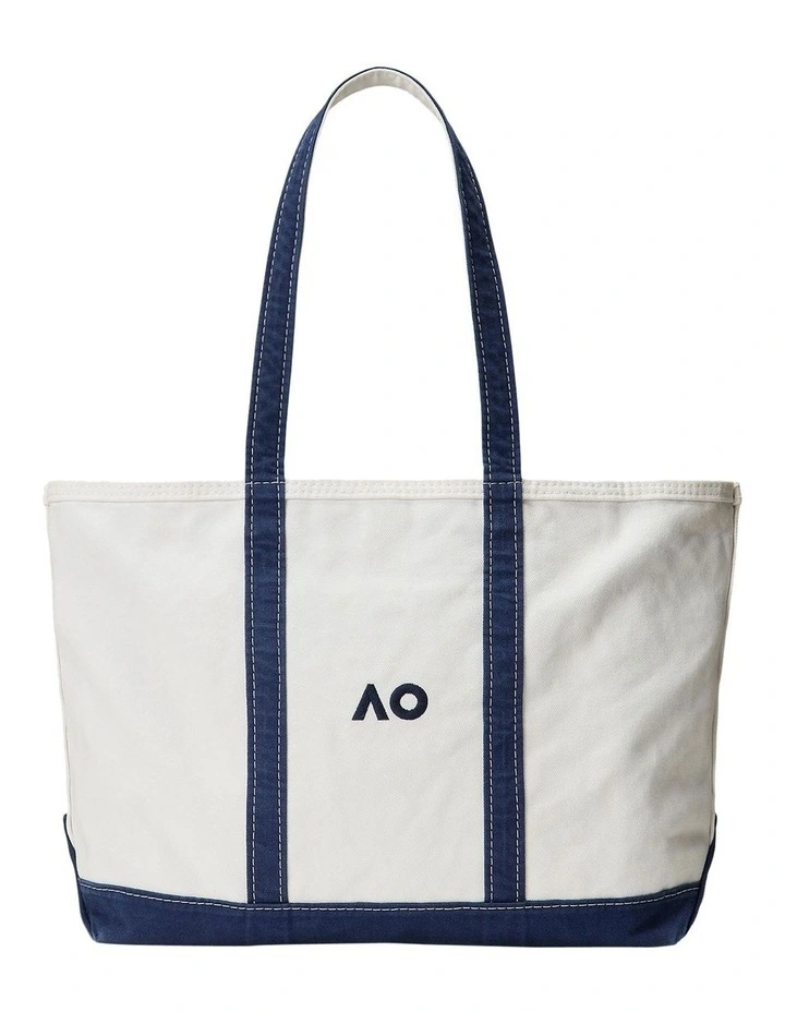 Australian Open Canvas Tote Bag in Beige image 2
