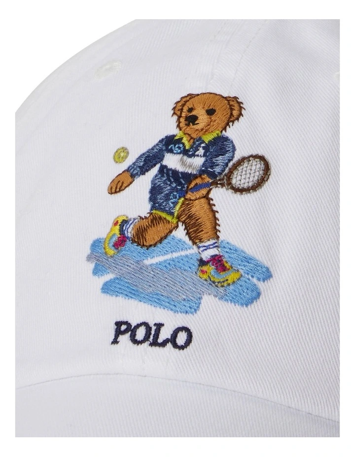 Australian Open Polo Bear Ball Cap in White image 3