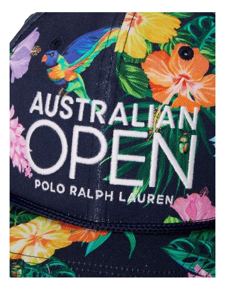 Australian Open Floral Ball Cap in Multi image 3