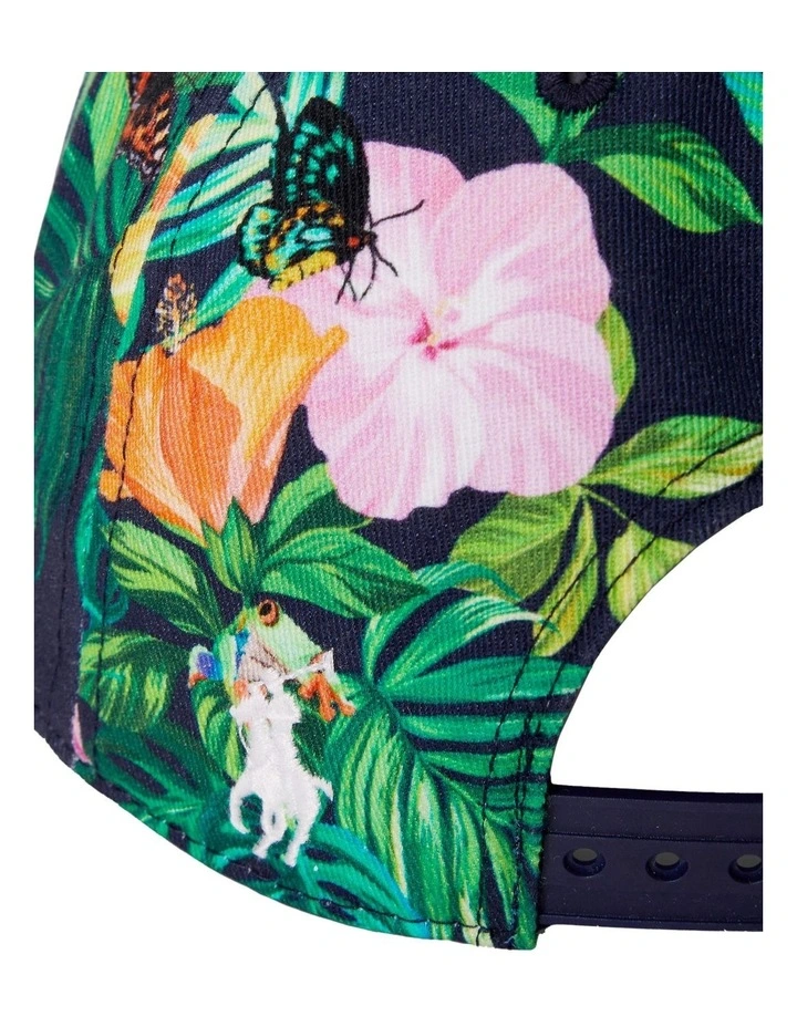 Australian Open Floral Ball Cap in Multi image 4