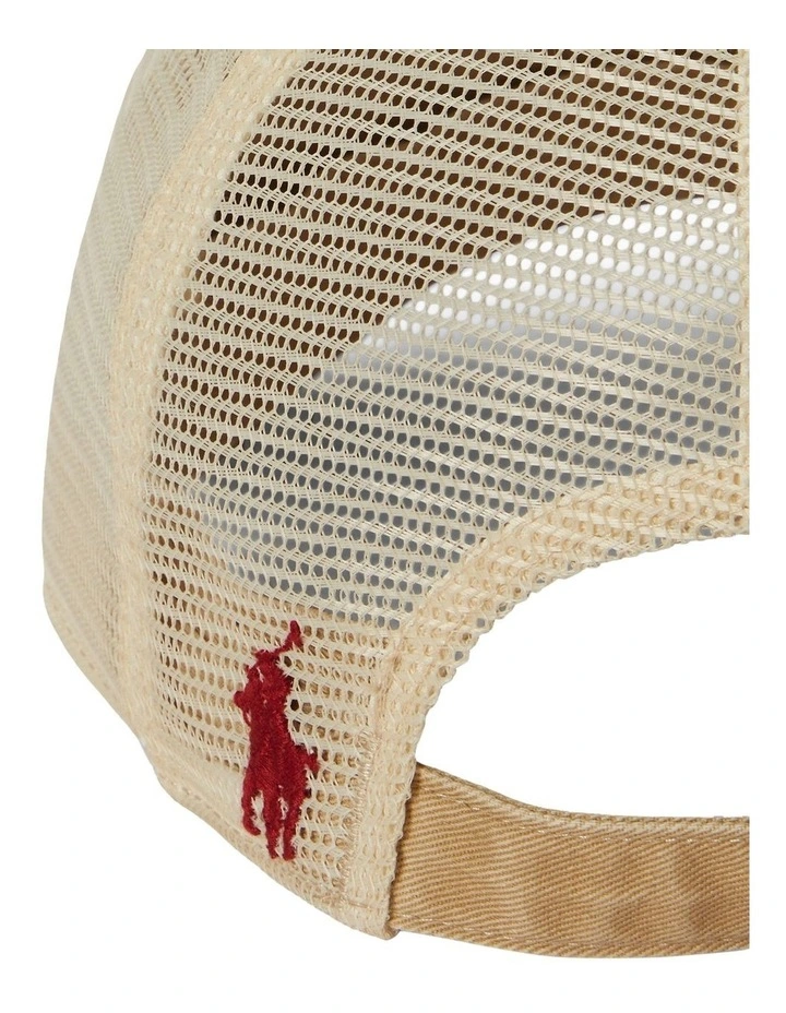 Australian Open Trucker Cap in Beige image 3