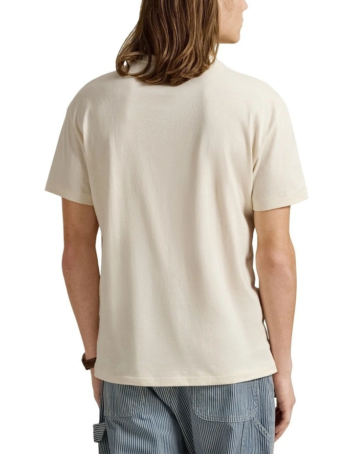 Classic Fit Polo Bear Jersey T-shirt in Cream image 2