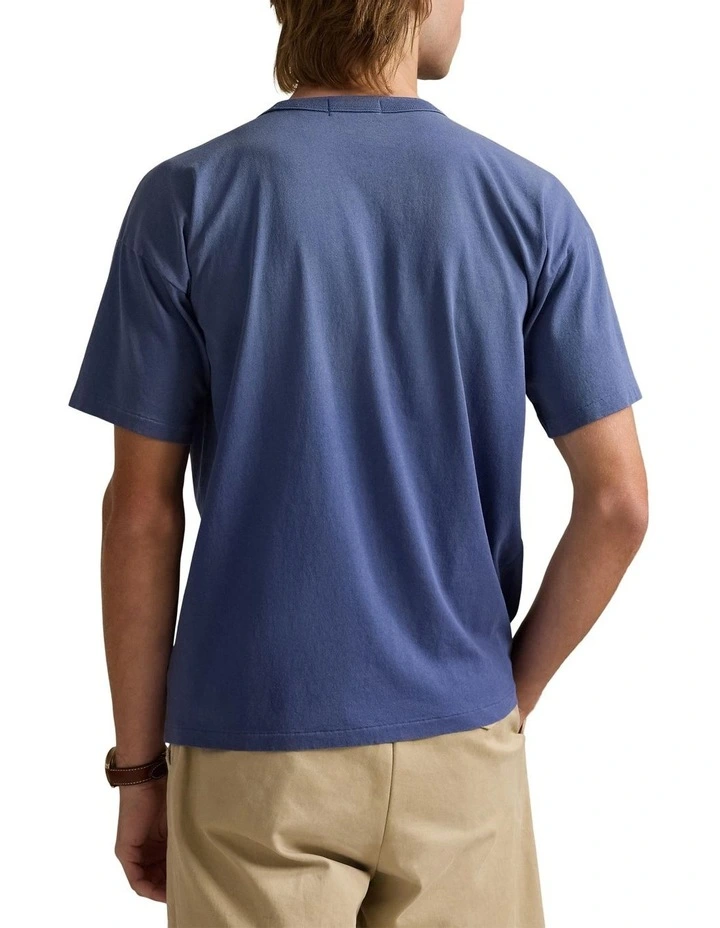 Classic Fit Jersey Graphic T-shirt in Blue image 2