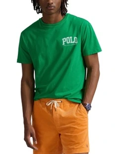 Classic Fit Logo Jersey T-shirt in Green