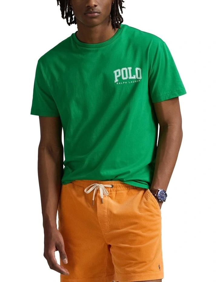 Classic Fit Logo Jersey T-shirt in Green image 1